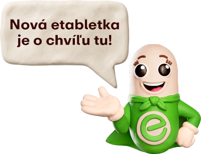 Etabletka novy web stranka maskot